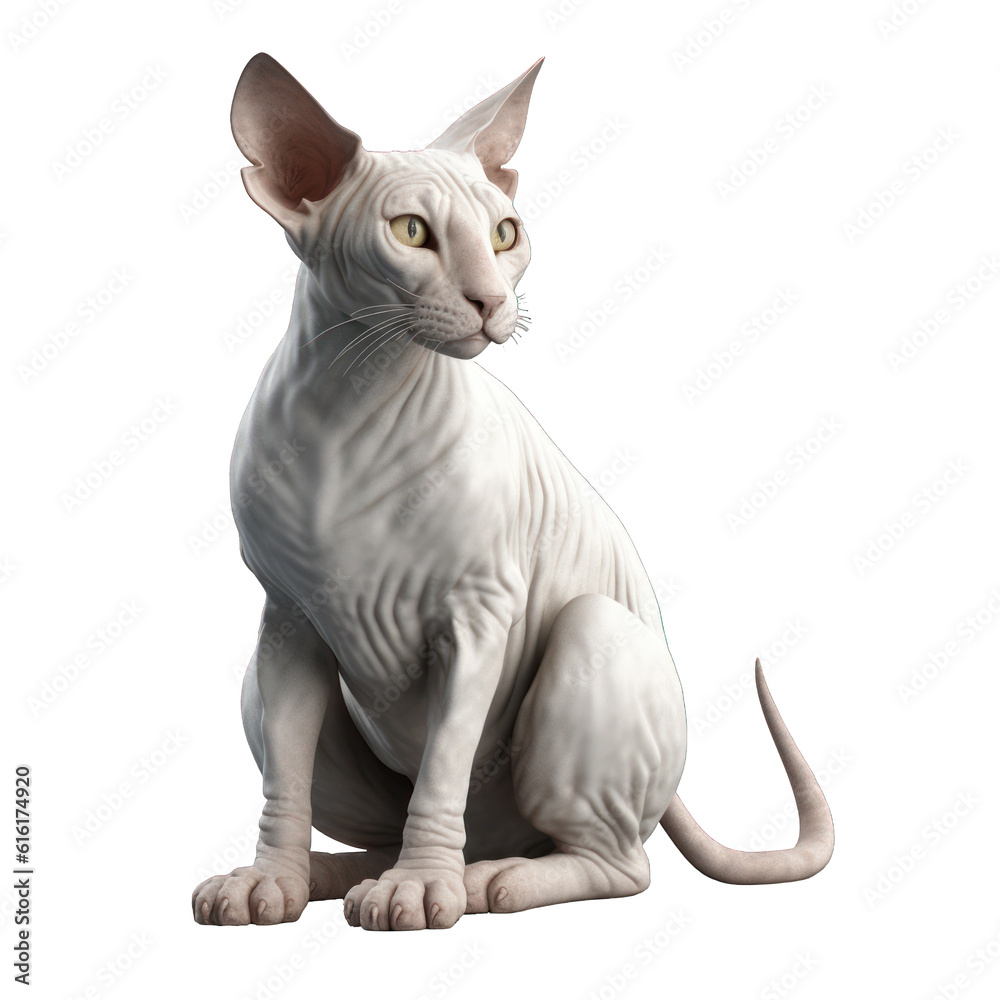 Sphynx cat isolated on transparent background. Sphynx cat isolated on transparent background.