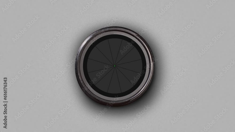Transition with green screen in the camera lens