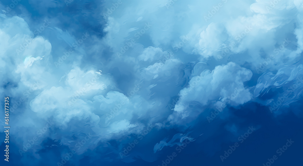 Sky blue and gray color gradient background, blue cloudy brush strokes in the style of dark indigo. Sky blue and gray color gradient background, blue cloudy brush strokes in the style of dark indigo.