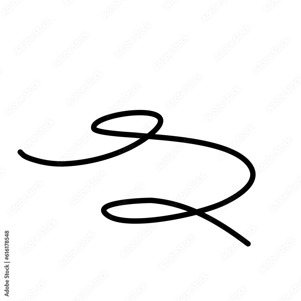Squiggly Line Element Decoration Squiggly Line Element Decoration