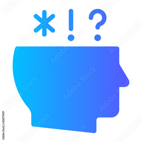 hyperactivity gradient icon