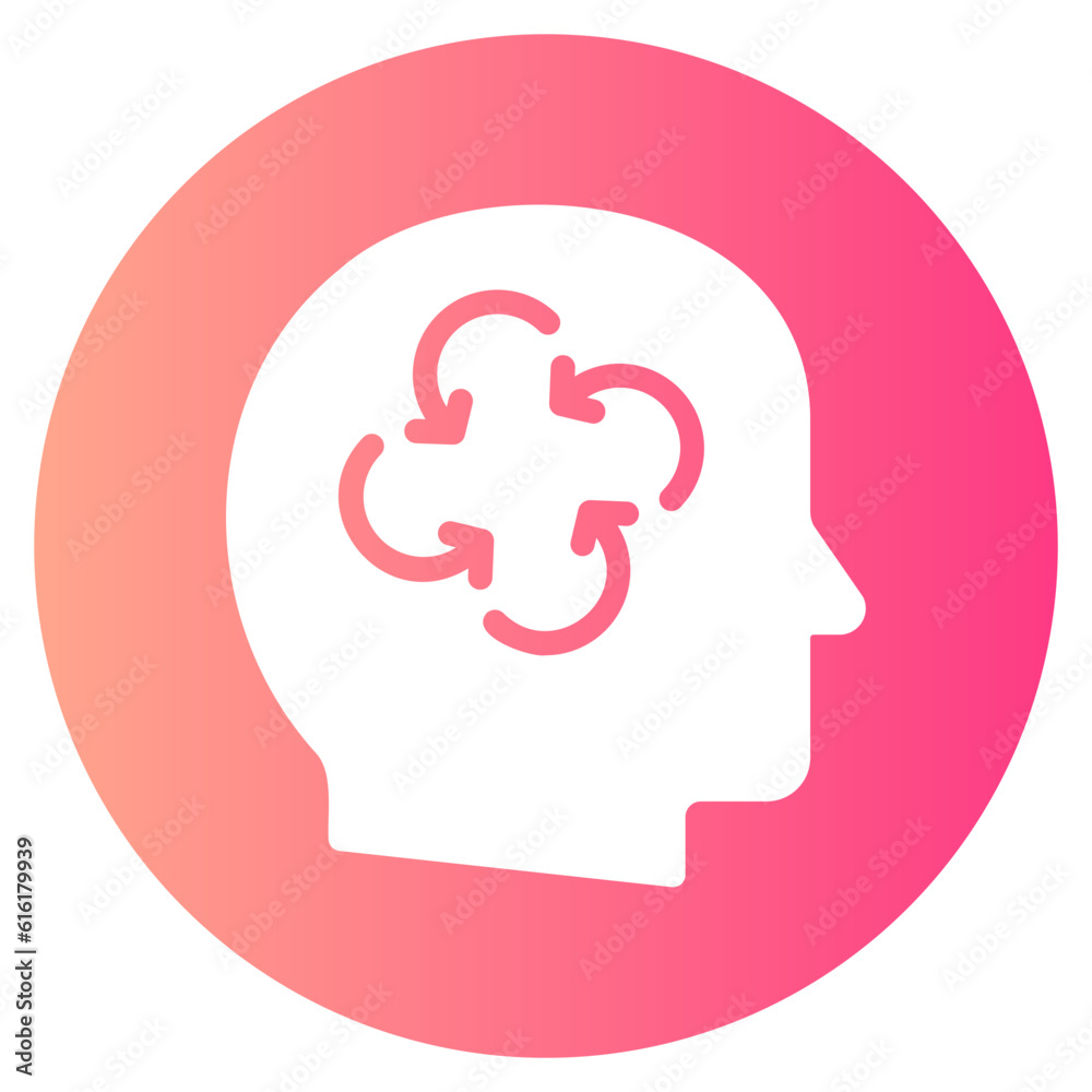 adhd gradient icon adhd gradient icon