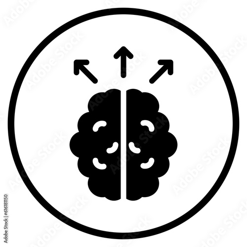 brain glyph icon