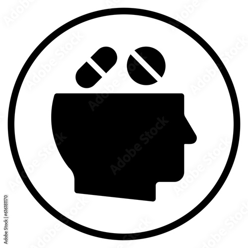 meds glyph icon