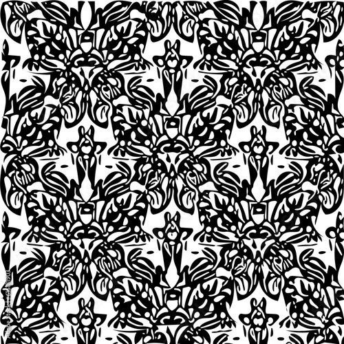 Floral design black background vector