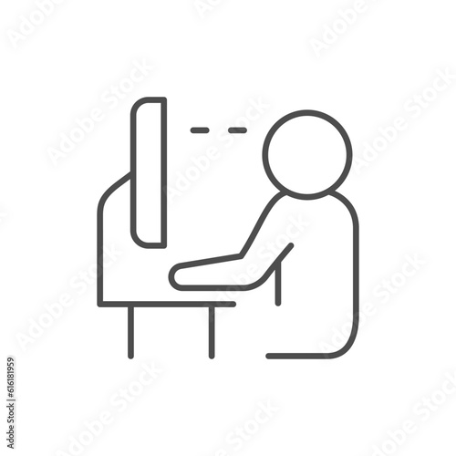 Correct pose at deck line icon
