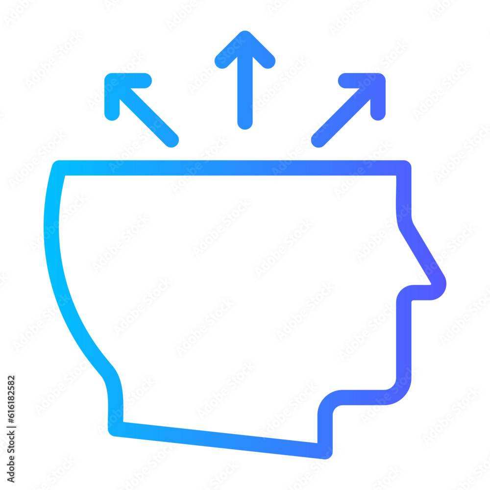 no focus gradient icon