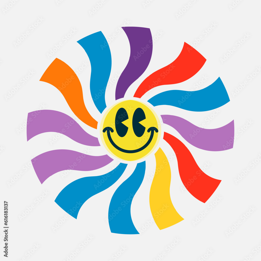 Shining and colorful smiling face emoji Shining and colorful smiling face emoji