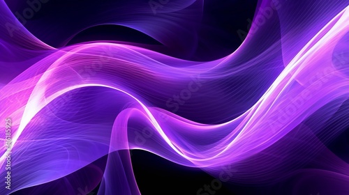 captivating digital background featuring abstract lines in neon purple and gray, creating a visually striking and futuristic design that blends vibrant colors with a modern aesthetic. Generative Ai
