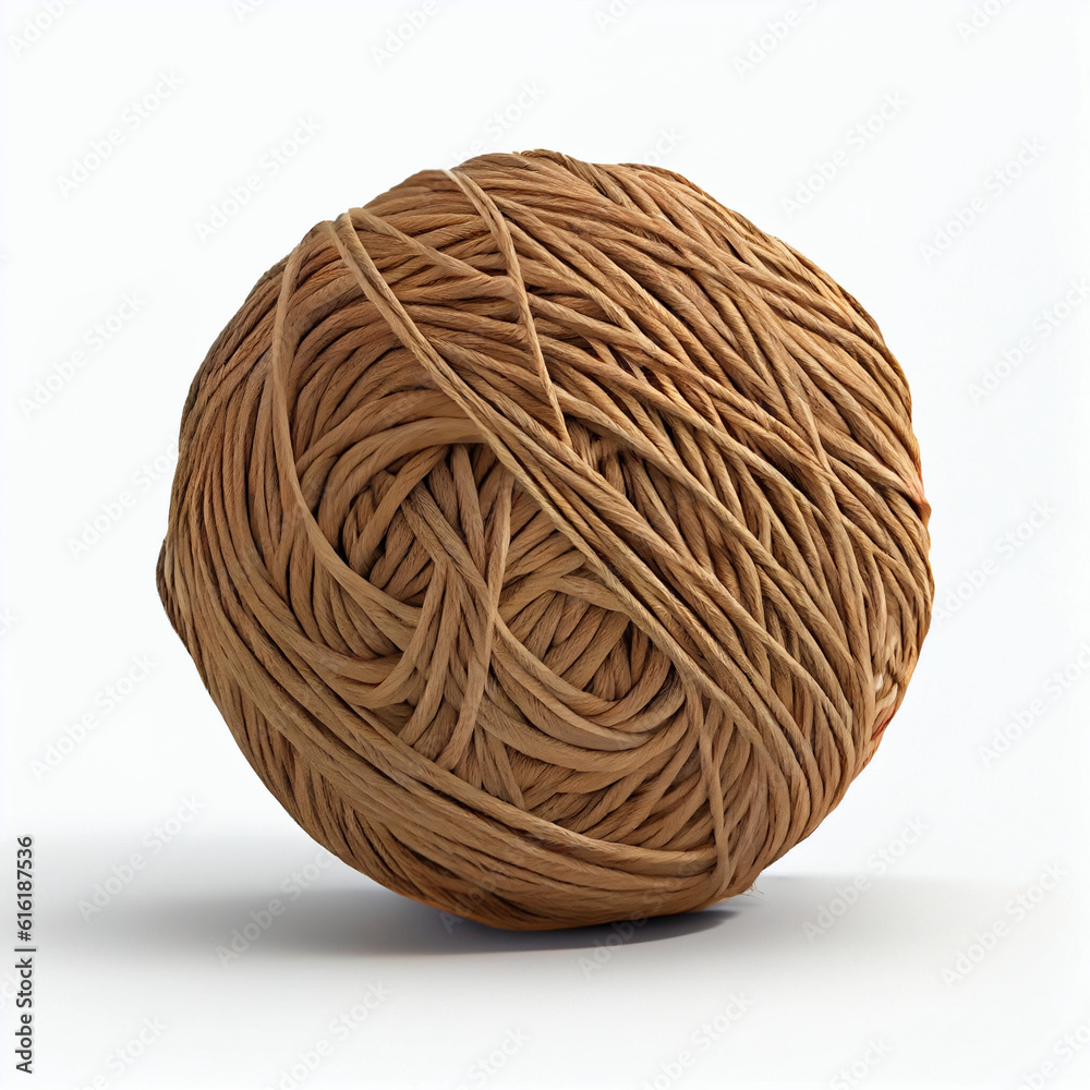 twine isolated on a white background twine isolated on a white background