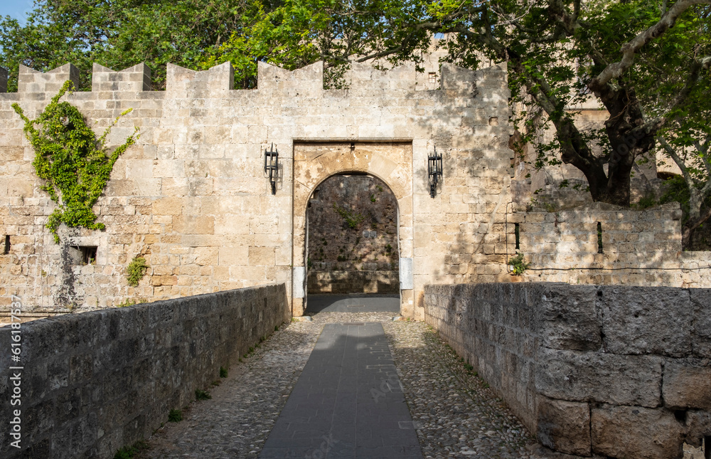 Entrance or Gate into the Medieval City of Rhodes