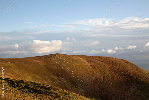 The trig point on Rhossili Down - SN41 T18 is 193 metres above sea level. It has sea views of Rhossili and Llangennith Bays.