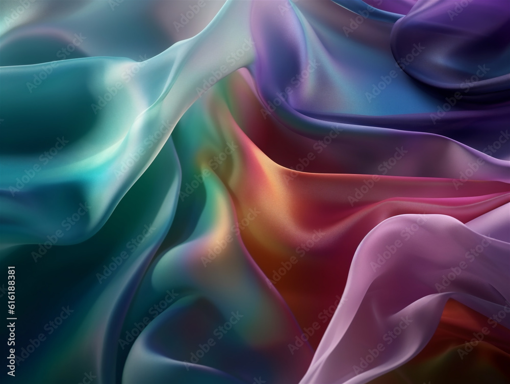 Obraz premium abstract background with colored silk