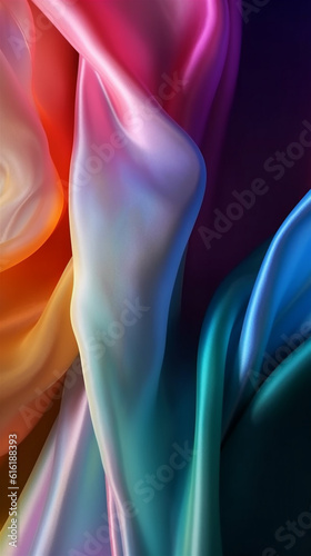 abstract background with colored silk