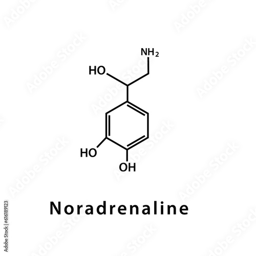 Structure molecular icon flat explosive compounds illustration