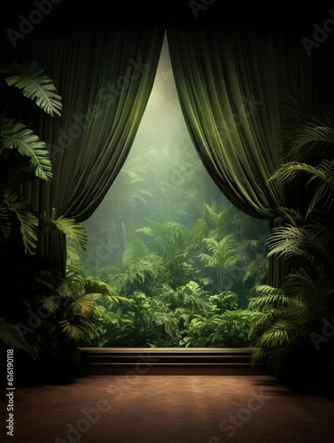 Minimalist and surreal stage designs, created with AI Generative Technology