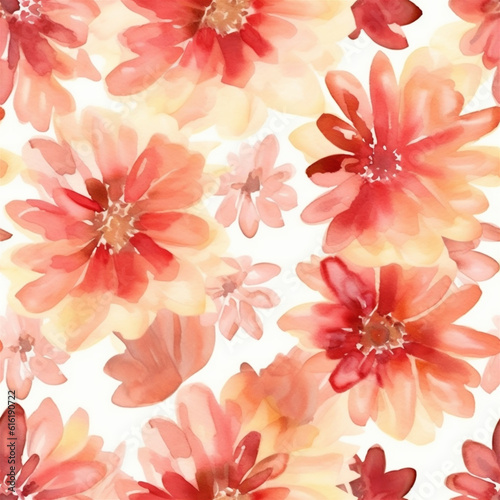 background with flowers, style of illustration © lichaoshu