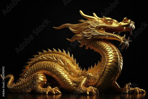 Traditional Chinese dragon. Chinese new year celebration © Kien