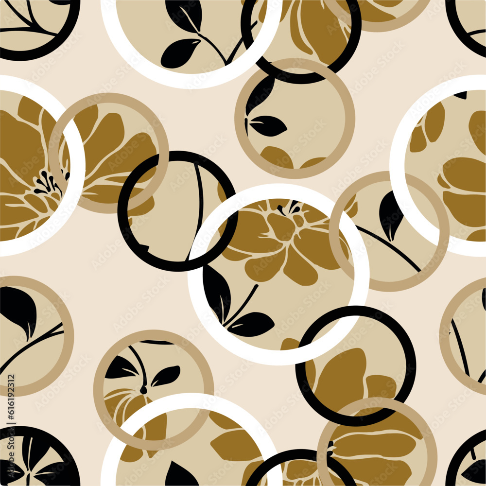 Fototapeta premium allover floral design patter ethnic pattern geomatrical pattern 