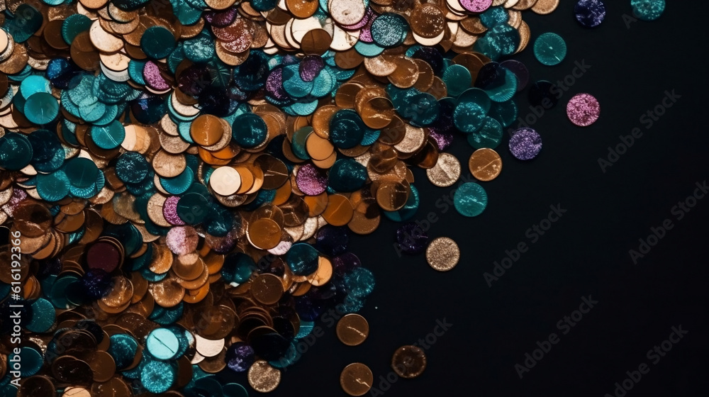 background with sequins, generative AI background with sequins, generative AI