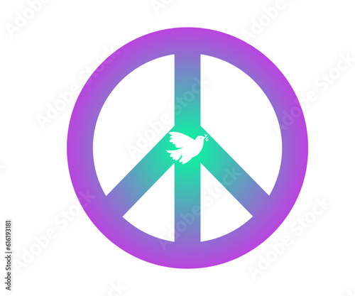 Peace Logo with Dove