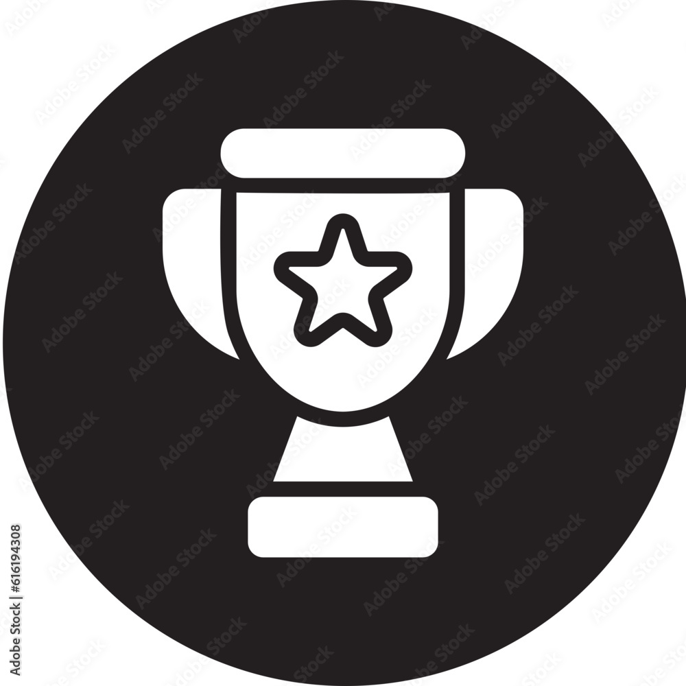 trophy glyph icon trophy glyph icon