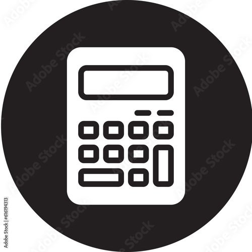 calculator glyph icon