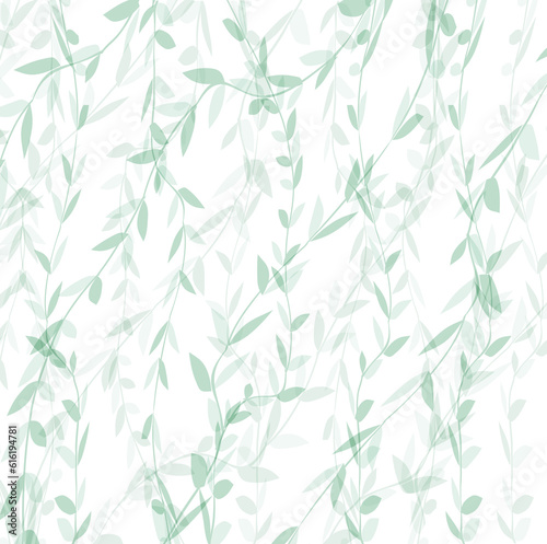 Fototapeta Naklejka Na Ścianę i Meble -  Dekoracyjne tło roślinne ilustracja wzór