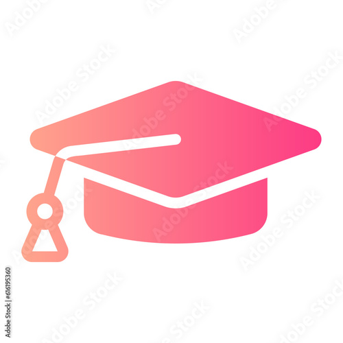 mortarboard gradient icon