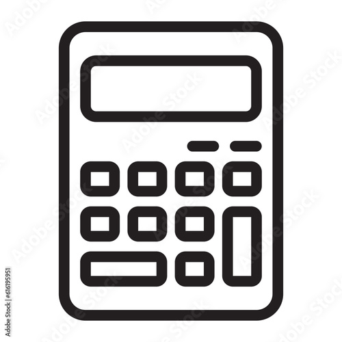 calculator line icon