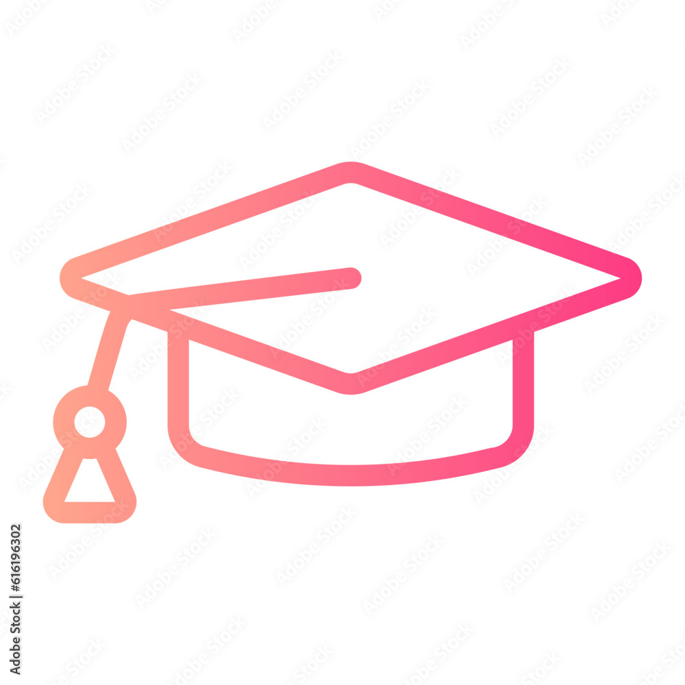 mortarboard gradient icon mortarboard gradient icon