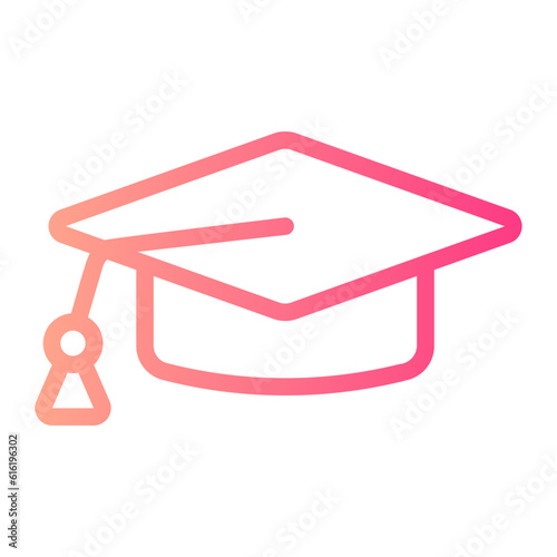 mortarboard gradient icon