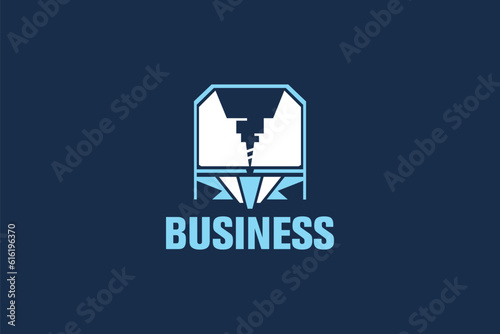 Creative logo design designated to a CNC, welding or 3D printing industry. This logo design depicts a 3d printer, a drill or a laser. 
