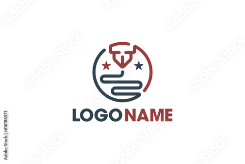 Creative logo design designated to a CNC, welding or 3D printing industry. This logo design depicts a 3d printer, a drill or a laser. 
