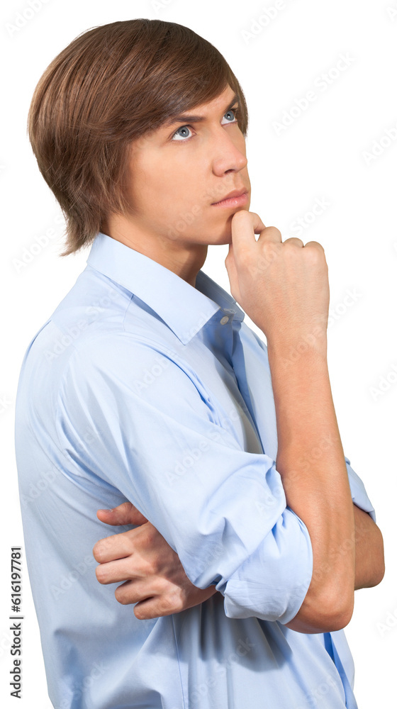 Young male in dress shirt
