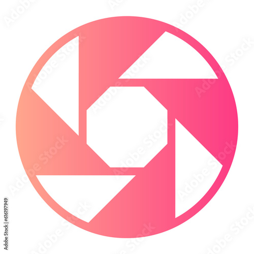 aperture gradient icon
