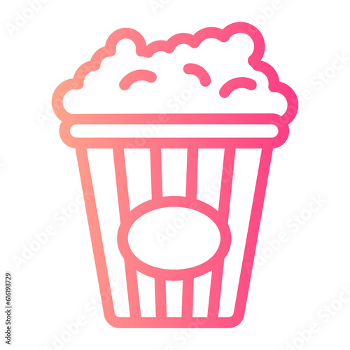 popcorn gradient icon