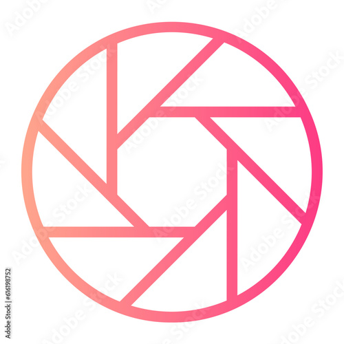 aperture gradient icon