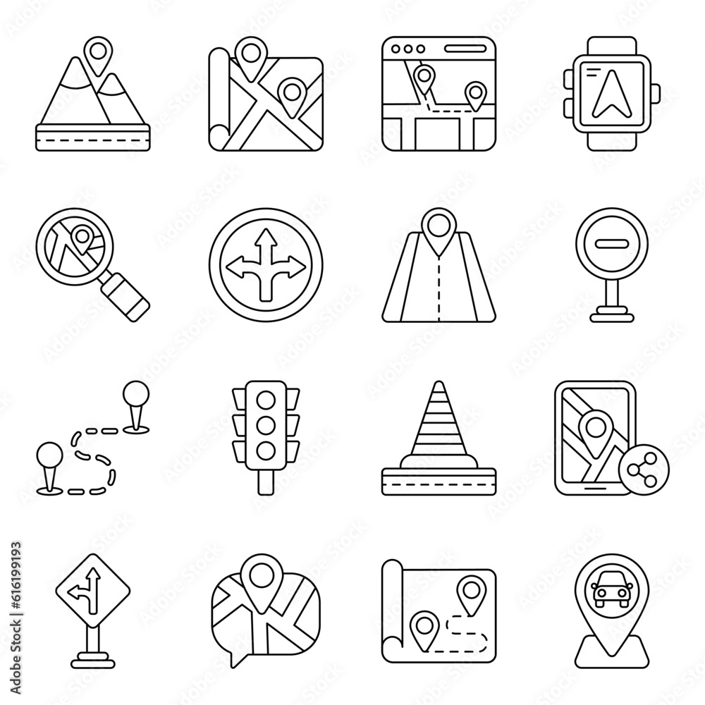 Pack of Direction Linear Icons
Pack of Direction Linear Icons
