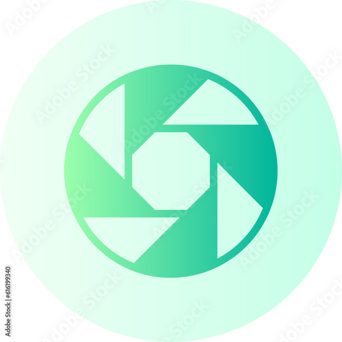aperture gradient icon