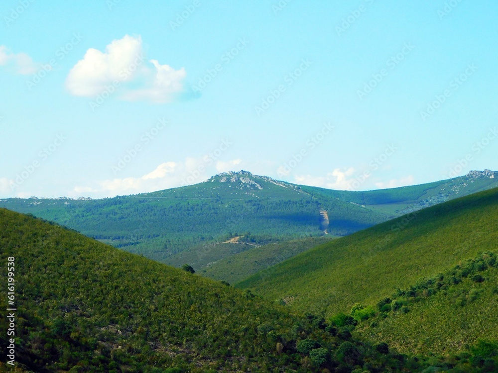 Tranquil Path Through Rural Landscape in SIerra de la Culebra, Zamora Tranquil Path Through Rural Landscape in SIerra de la Culebra, Zamora