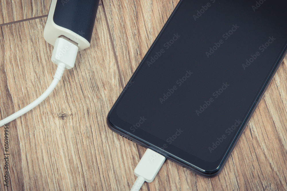 External powerbank charging battery of smartphone or mobile phone External powerbank charging battery of smartphone or mobile phone