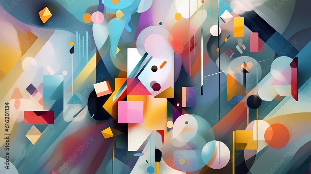 Abstract geometric art. Contemporary decorative background. Wall artwork for interior design. Generative AI. Illustration for cover, card, postcard, decor, packaging, invitations or print. Abstract geometric art. Contemporary decorative background. Wall artwork for interior design. Generative AI. Illustration for cover, card, postcard, decor, packaging, invitations or print.