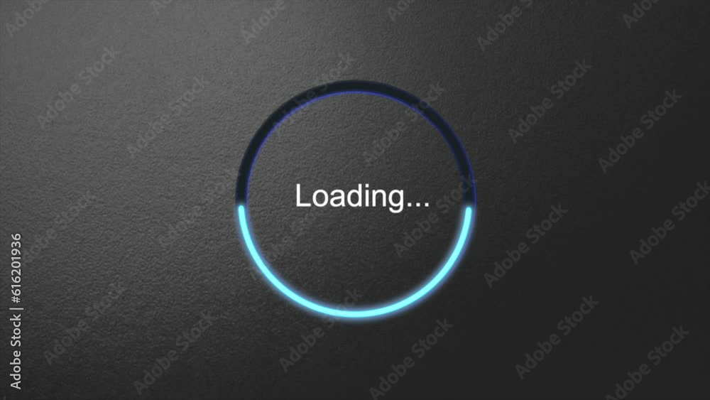 Animation video progress bar (loading) on wall background Animation video progress bar (loading) on wall background