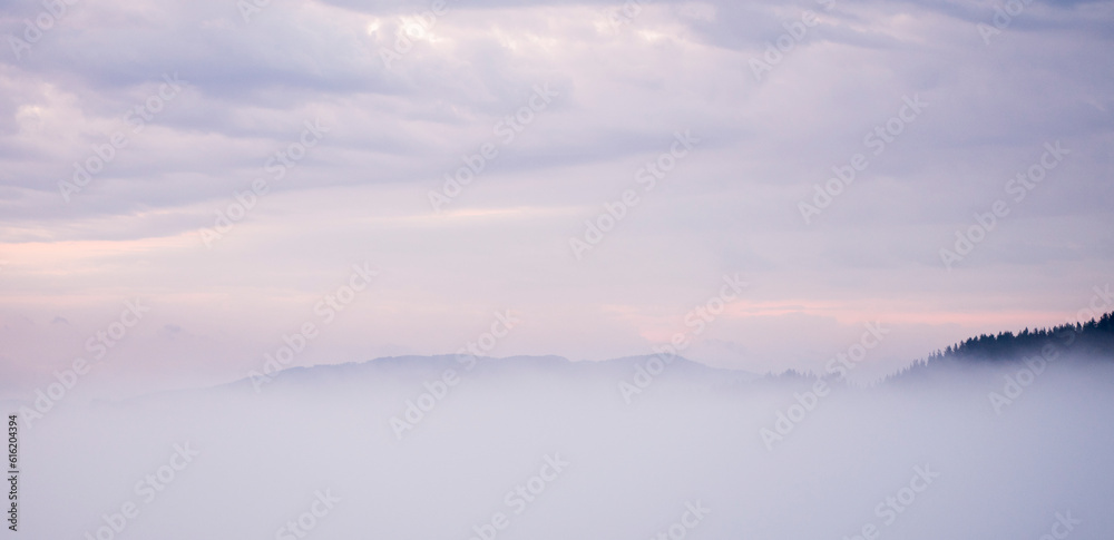 Sea of clouds in Elgeta, Guipuzcoa, Spain
