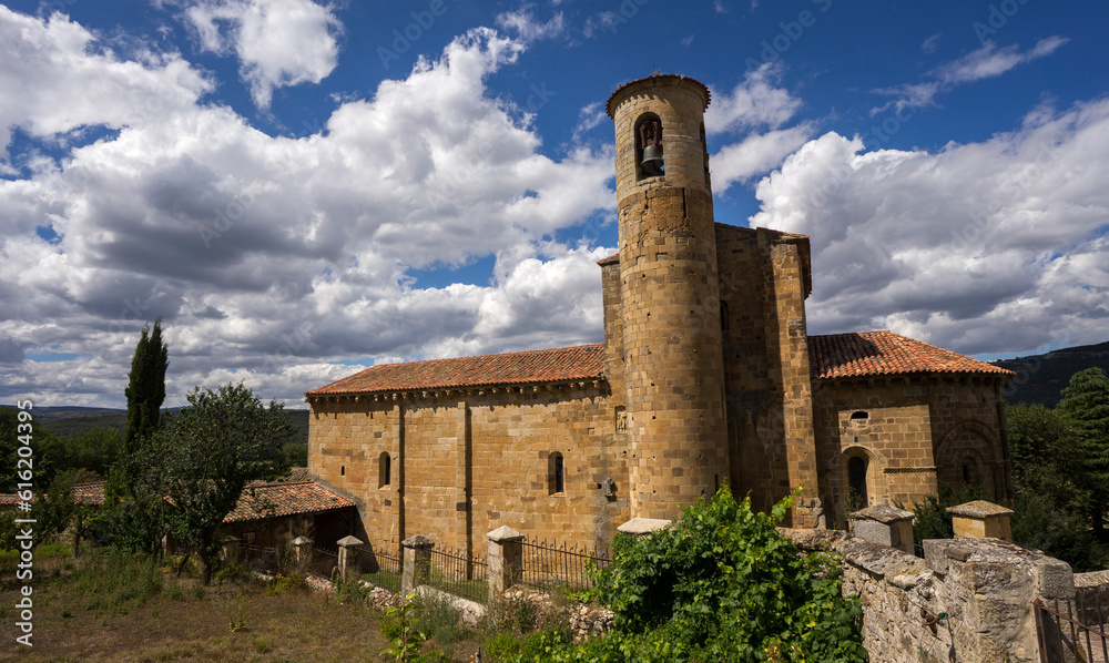 Romanic church in southern Cantabria, Spain