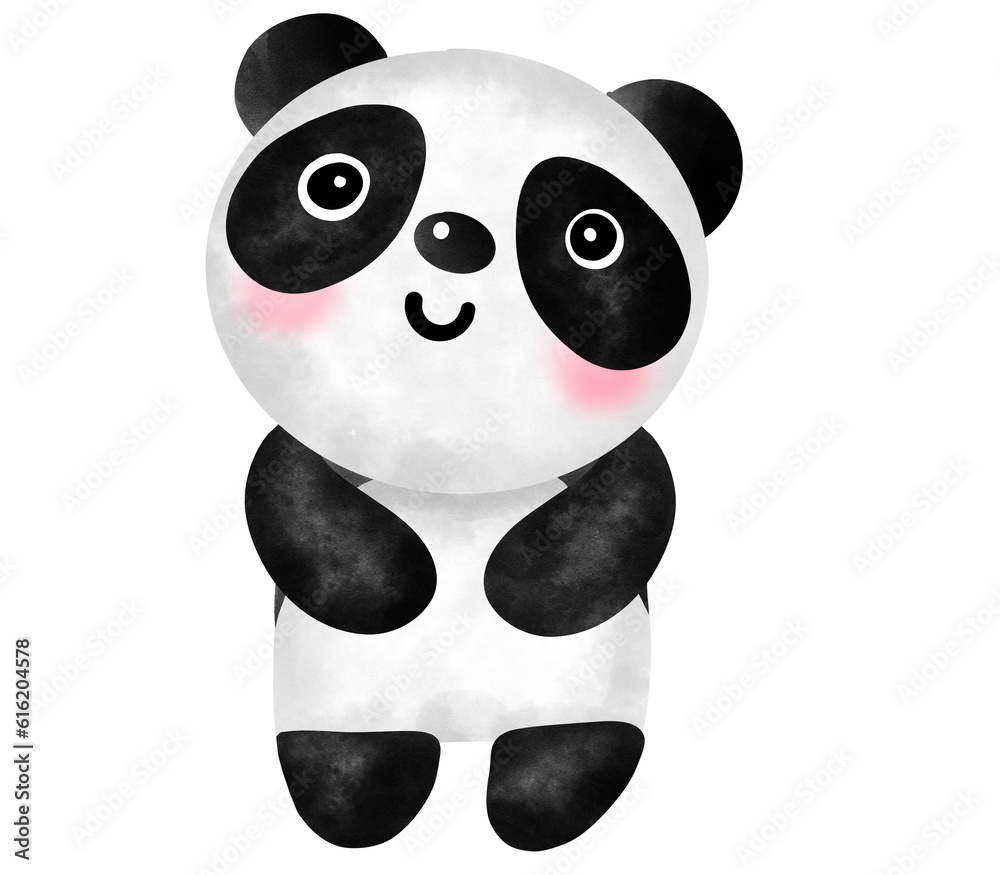Fototapeta premium panda with a smile