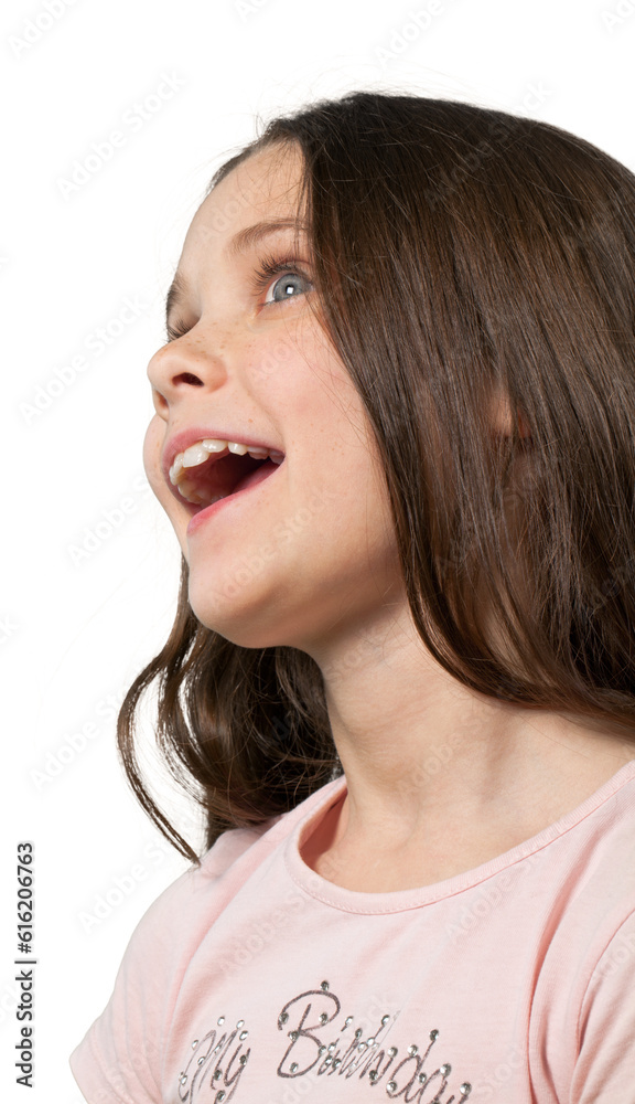Fototapeta premium A happy smiling little girl