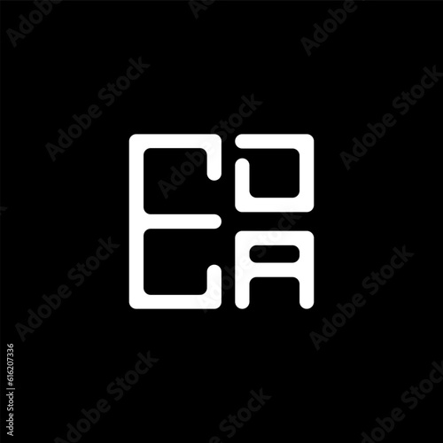 EDA letter logo abstract creative design. EDA unique design	