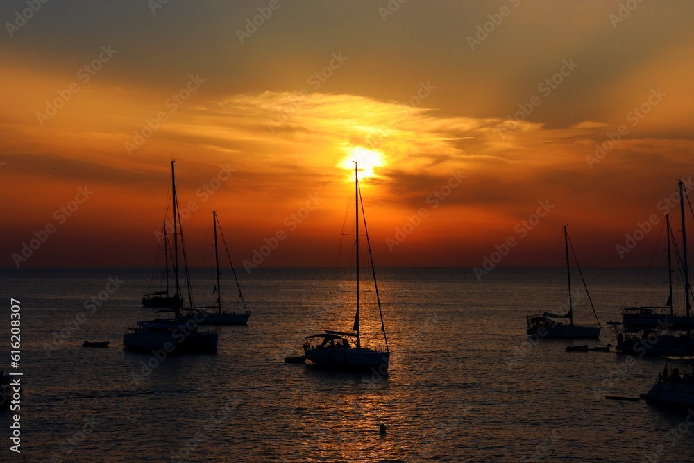 Sunset Boat in Ibiza